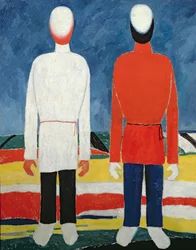 To mandlige figurer, 1928-32